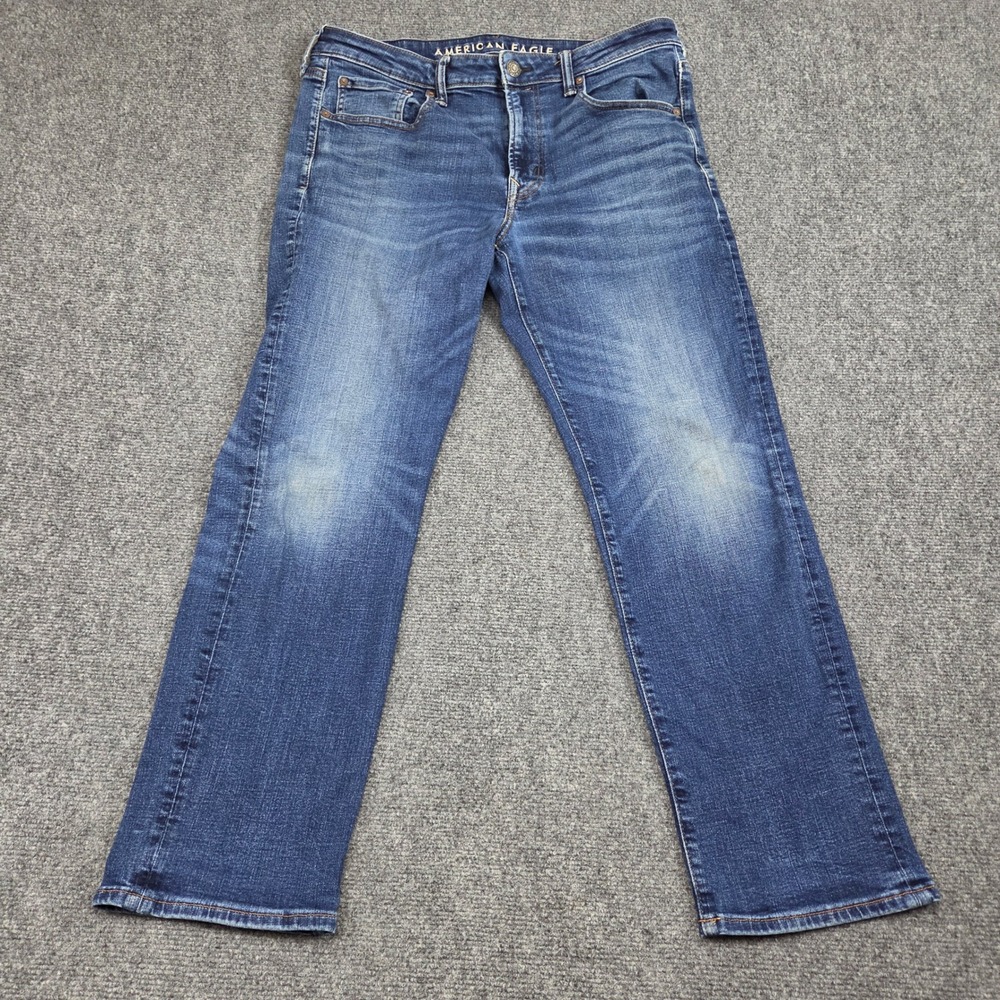 American Eagle Original Straight Jeans Mens 34x30 Blue Denim Casual Normcore Y2K
